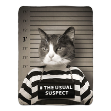 Load image into Gallery viewer, THE USUAL SUSPECT - FLEECE SHERPA BLANKET