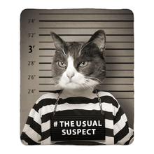 Load image into Gallery viewer, THE USUAL SUSPECT - FLEECE SHERPA BLANKET