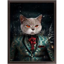 Load image into Gallery viewer, CHRISTMAS CRACKER 7 - Christmas Inspired Custom Pet Portrait Framed Satin Paper Print