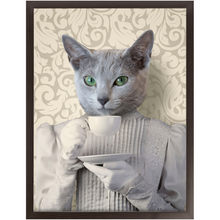 Load image into Gallery viewer, Lady Lick - Renaissance Inspired Custom Pet Portrait Framed Satin Paper Print