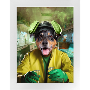 HEISENBARK - Breaking Bad Inspired Custom Pet Portrait Framed Satin Paper Print