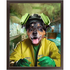 HEISENBARK - Breaking Bad Inspired Custom Pet Portrait Framed Satin Paper Print