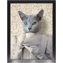 Load image into Gallery viewer, Lady Lick - Renaissance Inspired Custom Pet Portrait Framed Satin Paper Print