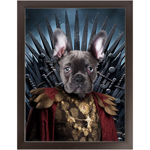 THE BONEROOM 3 - Game of Thrones & House Of Dragons Inspired Custom Pet Portrait Framed Satin Paper Print