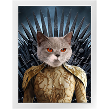 Load image into Gallery viewer, THE BONEROOM 7 - Game of Thrones &amp; House Of Dragons Inspired Custom Pet Portrait Framed Satin Paper Print