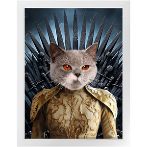 THE BONEROOM 7 - Game of Thrones & House Of Dragons Inspired Custom Pet Portrait Framed Satin Paper Print