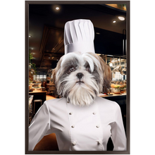 Load image into Gallery viewer, CHEF&#39;S KISS - Chef &amp; Cook Inspired Custom Pet Portrait Framed Satin Paper Print