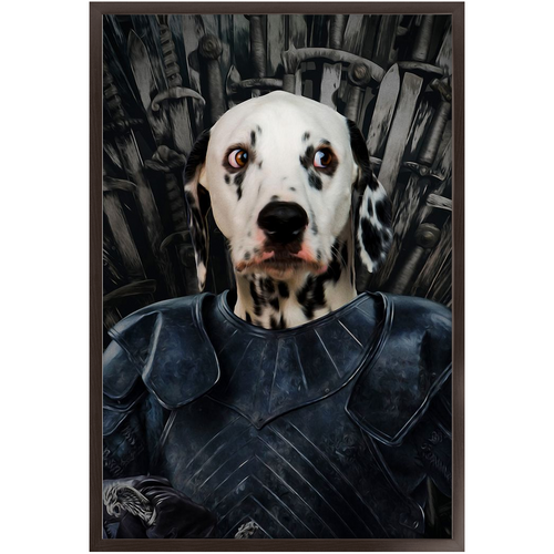 Knight Teenite - Game Of Thrones Inspired Custom Pet Portrait Framed Satin Paper Print