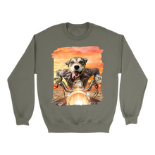 Load image into Gallery viewer, Apparel-DTG-Sweatshirt-Gildan-18000-XL-MilitaryGreen-Unisex-CF-20250209223234366