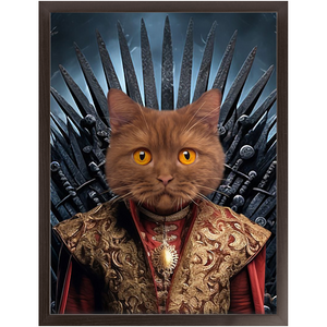 THE BONEROOM 4 - Game of Thrones & House Of Dragons Inspired Custom Pet Portrait Framed Satin Paper Print