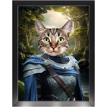 Load image into Gallery viewer, AN ENCHANTED FURREST - Lord of the Rings Inspired Custom Pet Portrait Framed Satin Paper Print