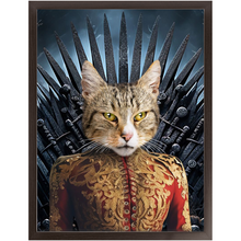 Load image into Gallery viewer, THE BONEROOM 6 - Game of Thrones &amp; House Of Dragons Inspired Custom Pet Portrait Framed Satin Paper Print