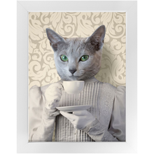 Load image into Gallery viewer, Lady Lick - Renaissance Inspired Custom Pet Portrait Framed Satin Paper Print