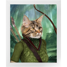 Load image into Gallery viewer, Straight Shooter - Lord of the Rings Inspired Custom Pet Portrait Framed Satin Paper Print