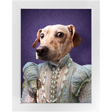 Load image into Gallery viewer, Ladee Light - Renaissance Inspired Custom Pet Portrait Framed Satin Paper Print