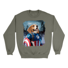 Load image into Gallery viewer, Apparel-DTG-Sweatshirt-Gildan-18000-M-MilitaryGreen-Unisex-CF-2025012622591415