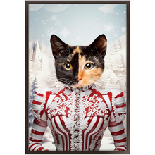 Load image into Gallery viewer, CHRISTMAS CRACKER 15 - Christmas Inspired Custom Pet Portrait Framed Satin Paper Print