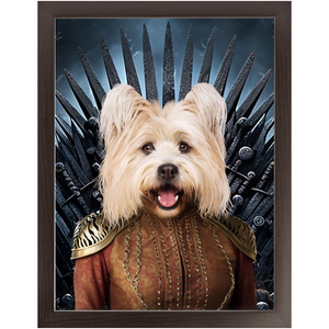 THE BONEROOM 5 - Game of Thrones & House Of Dragons Inspired Custom Pet Portrait Framed Satin Paper Print