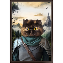 Load image into Gallery viewer, TAKING THE SCENIC ROUTE - Lord of the Rings Inspired Custom Pet Portrait Framed Satin Paper Print