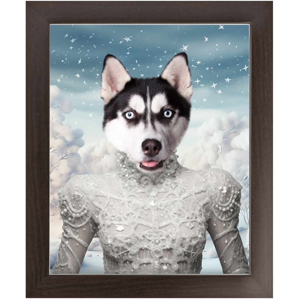 CHRISTMAS CRACKER 4 - Christmas Inspired Custom Pet Portrait Framed Satin Paper Print