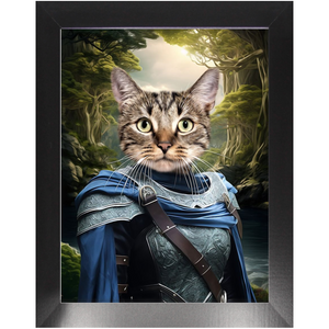 AN ENCHANTED FURREST - Lord of the Rings Inspired Custom Pet Portrait Framed Satin Paper Print