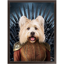 Load image into Gallery viewer, THE BONEROOM 5 - Game of Thrones &amp; House Of Dragons Inspired Custom Pet Portrait Framed Satin Paper Print