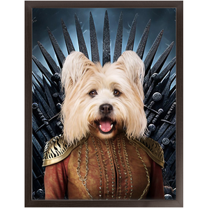 THE BONEROOM 5 - Game of Thrones & House Of Dragons Inspired Custom Pet Portrait Framed Satin Paper Print