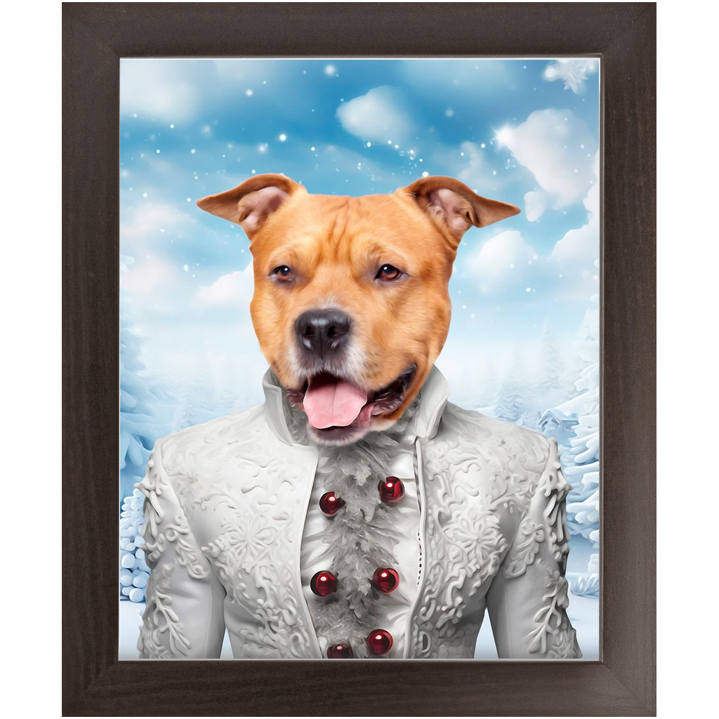 CHRISTMAS CRACKER 5 - Christmas Inspired Custom Pet Portrait Framed Satin Paper Print