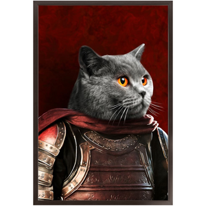 Sir Tendoom - Game of Thrones Inspired Custom Pet Portrait Framed Satin Paper Print