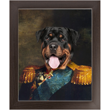 Load image into Gallery viewer, LORD E. LORDY - Renaissance Inspired Custom Pet Portrait Framed Satin Paper Print