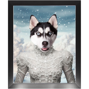 CHRISTMAS CRACKER 4 - Christmas Inspired Custom Pet Portrait Framed Satin Paper Print