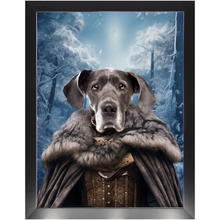 Load image into Gallery viewer, NIGHT&#39;S BLOTCH 1 - Game of Thrones &amp; House Of Dragons Inspired Custom Pet Portrait Framed Satin Paper Print