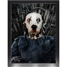 Load image into Gallery viewer, Knight Teenite - Game Of Thrones Inspired Custom Pet Portrait Framed Satin Paper Print