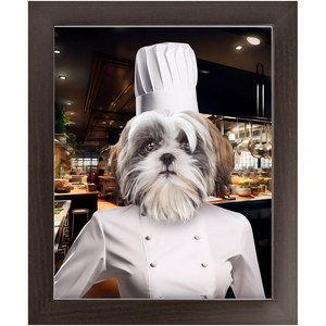 CHEF'S KISS - Chef & Cook Inspired Custom Pet Portrait Framed Satin Paper Print