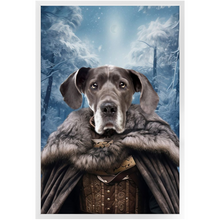 Load image into Gallery viewer, NIGHT&#39;S BLOTCH 1 - Game of Thrones &amp; House Of Dragons Inspired Custom Pet Portrait Framed Satin Paper Print