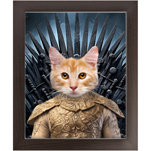Load image into Gallery viewer, THE BONEROOM 1 - Game of Thrones &amp; House Of Dragons Inspired Custom Pet Portrait Framed Satin Paper Print