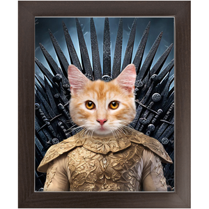 THE BONEROOM 1 - Game of Thrones & House Of Dragons Inspired Custom Pet Portrait Framed Satin Paper Print