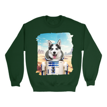 Load image into Gallery viewer, Apparel-DTG-Sweatshirt-Gildan-GI18000-M-ForestGreen-Mens-CF-20250208231657997