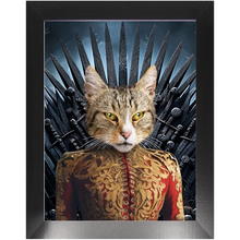 Load image into Gallery viewer, THE BONEROOM 6 - Game of Thrones &amp; House Of Dragons Inspired Custom Pet Portrait Framed Satin Paper Print