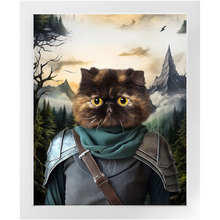 Load image into Gallery viewer, TAKING THE SCENIC ROUTE - Lord of the Rings Inspired Custom Pet Portrait Framed Satin Paper Print