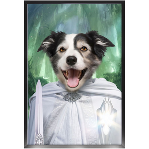 Whizzing Past - Lord of the Rings Inspired Custom Pet Portrait Framed Satin Paper Print