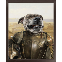 Load image into Gallery viewer, General Mayhem - Renaissance Inspired Custom Pet Portrait Framed Satin Paper Print