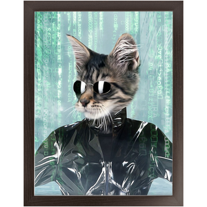 Holey Trinity - The Matrix Inspired Custom Pet Portrait Framed Satin Paper Print