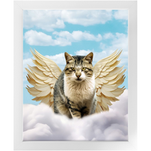 Load image into Gallery viewer, Golden Angel - Heavenly Angels Inspired Custom Pet Portrait Framed Satin Paper Print