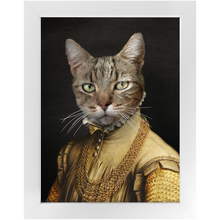 Load image into Gallery viewer, EARL E. BYRD - Renaissance Inspired Custom Pet Portrait Framed Satin Paper Print