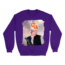 Load image into Gallery viewer, Apparel-DTG-Sweatshirt-Gildan-18000-2XL-Purple-Unisex-CF-20250203195709688