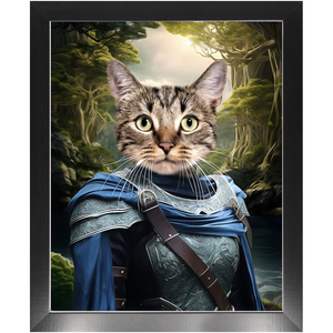 AN ENCHANTED FURREST - Lord of the Rings Inspired Custom Pet Portrait Framed Satin Paper Print
