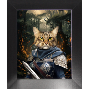 PORK HUNTER - Lord of the Rings Inspired Custom Pet Portrait Framed Satin Paper Print