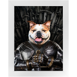 Sir Lixalot - Game Of Thrones Inspired Custom Pet Portrait Framed Satin Paper Print