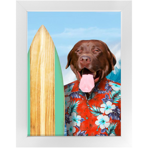 GNARLY - Custom Pet Portrait Framed Satin Paper Print